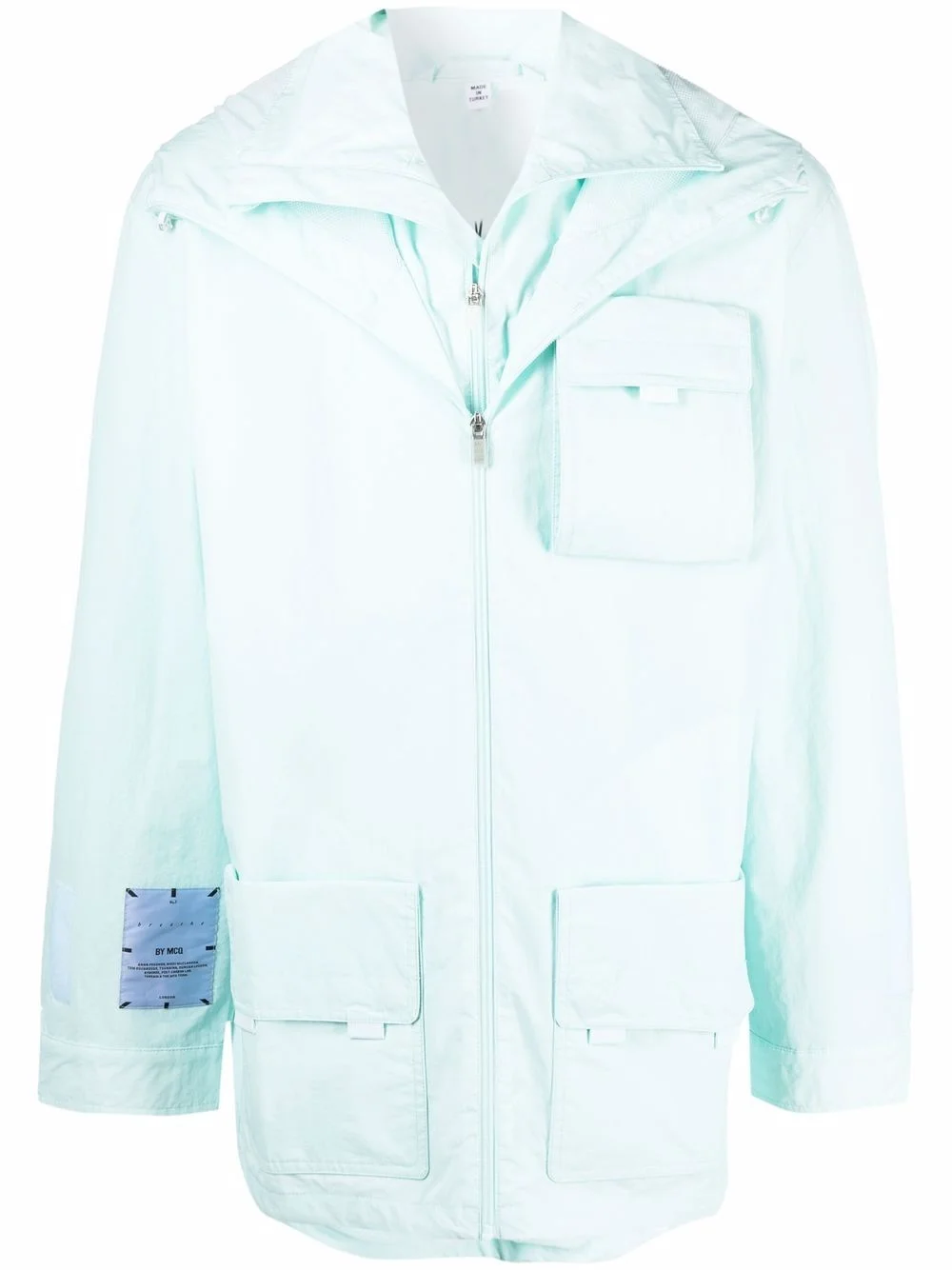 multi-pocket hooded jacket - 1