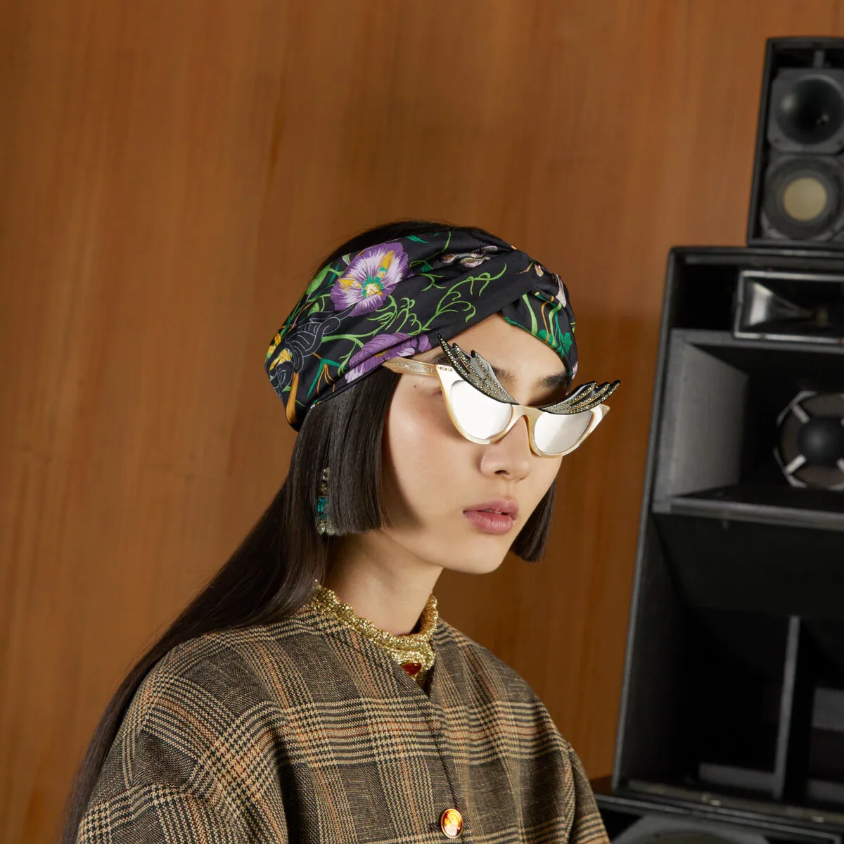 Flora print silk headband - 3
