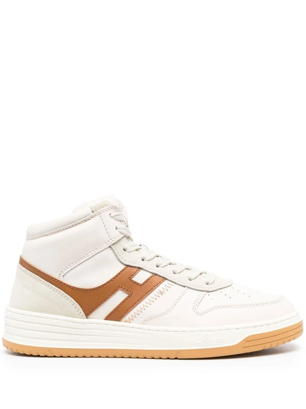 panelled high-top sneakers - 1