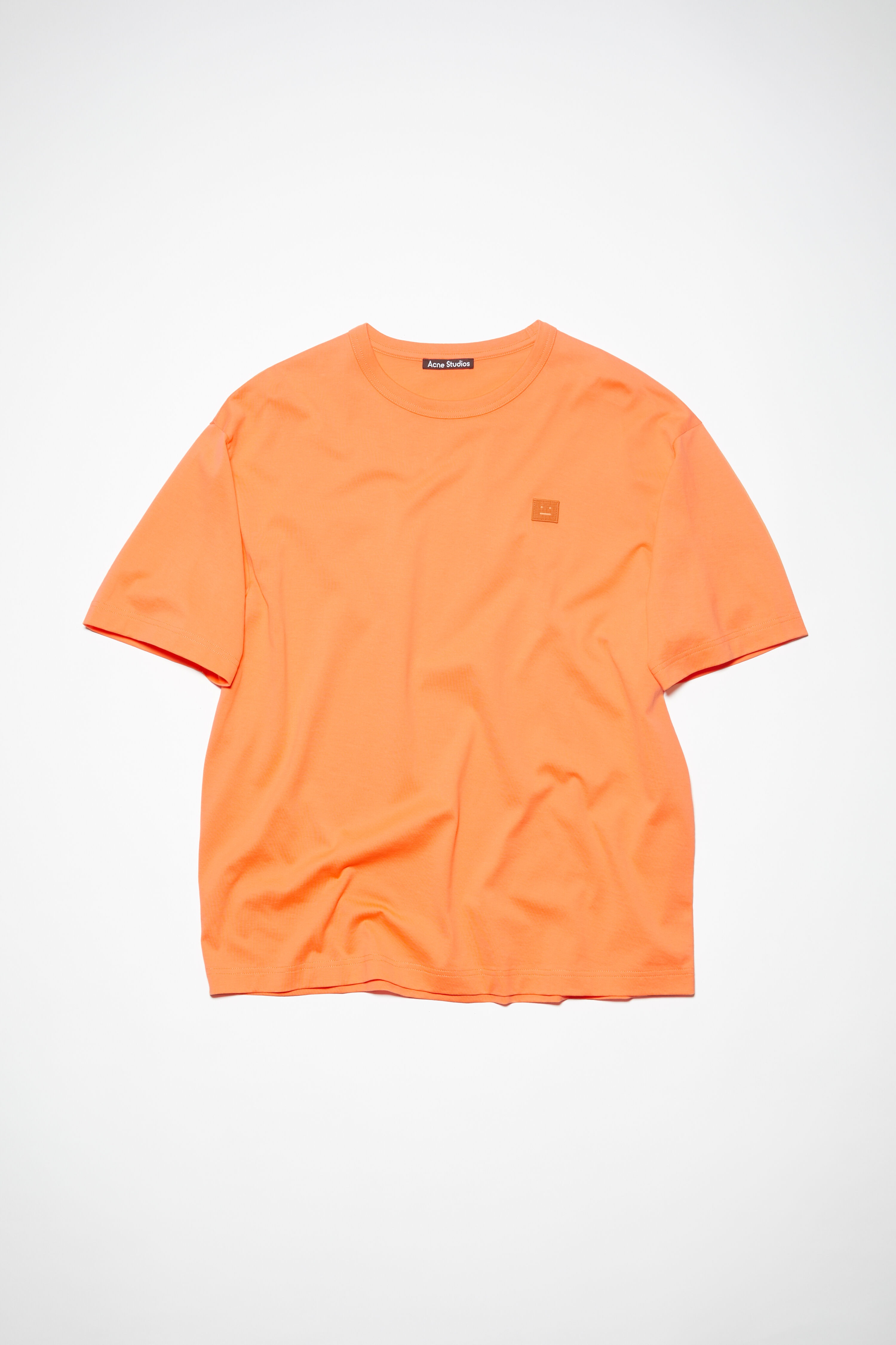 Crew neck t-shirt - Relaxed fit - Mandarin orange - 1