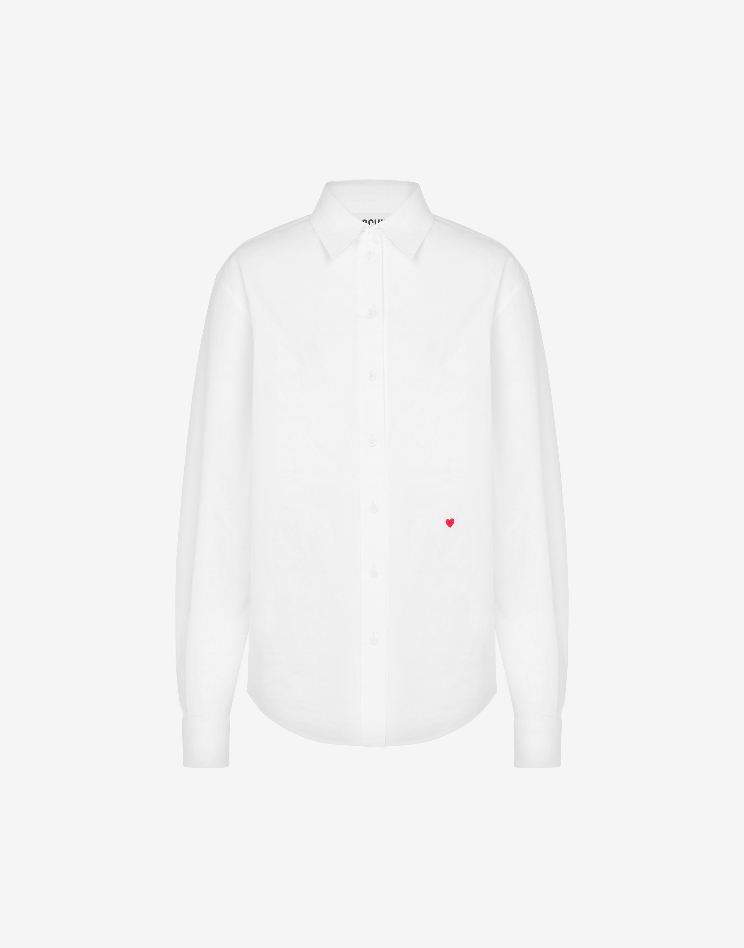 LITTLE HEART EMBROIDERY POPLIN SHIRT - 1