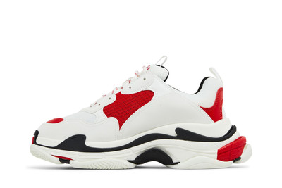 BALENCIAGA Balenciaga Triple S Sneaker 'White Red Black' outlook