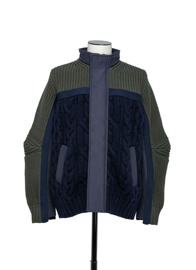 sacai Knit Blouson outlook