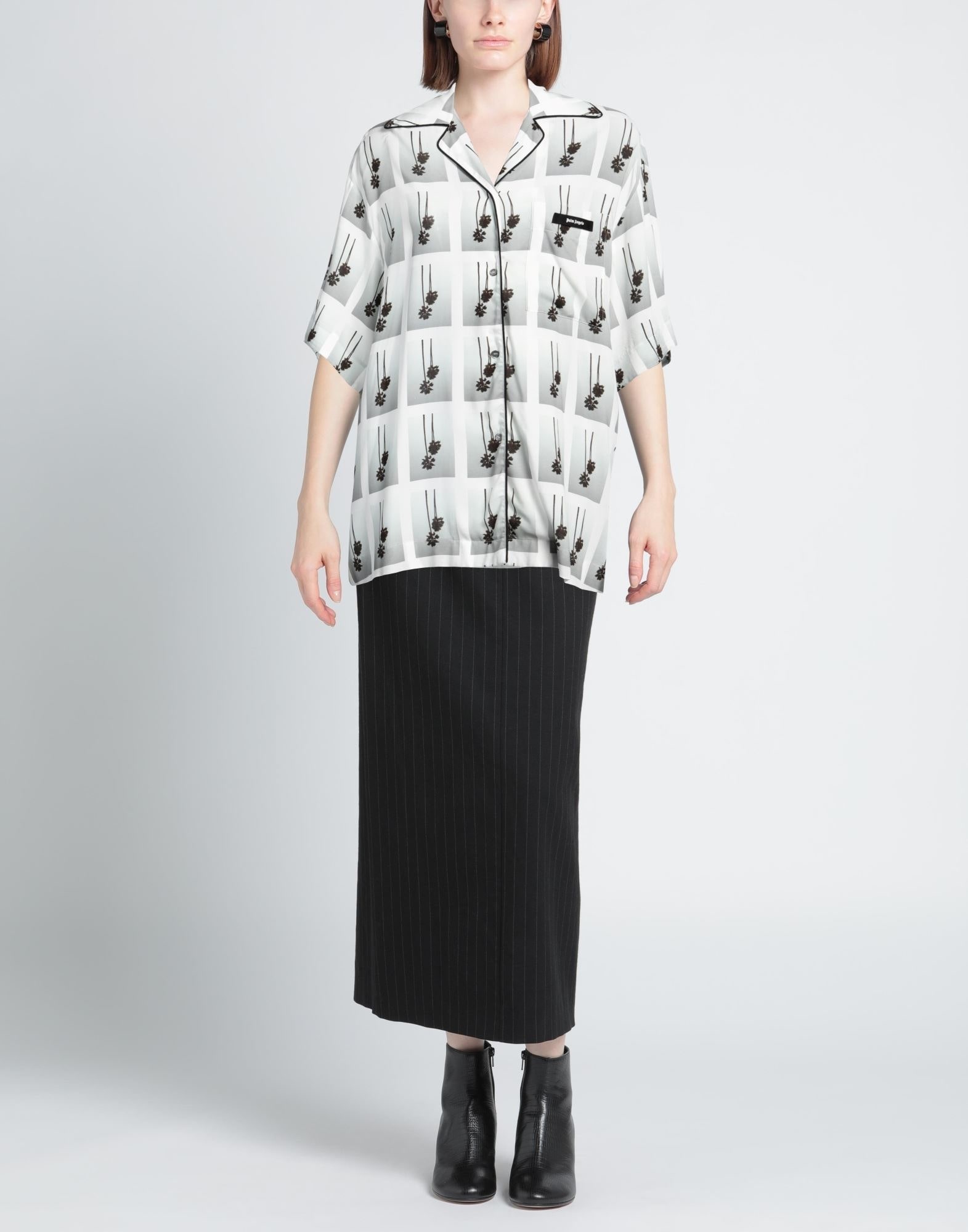 White Women's Checked Shirt - 2
