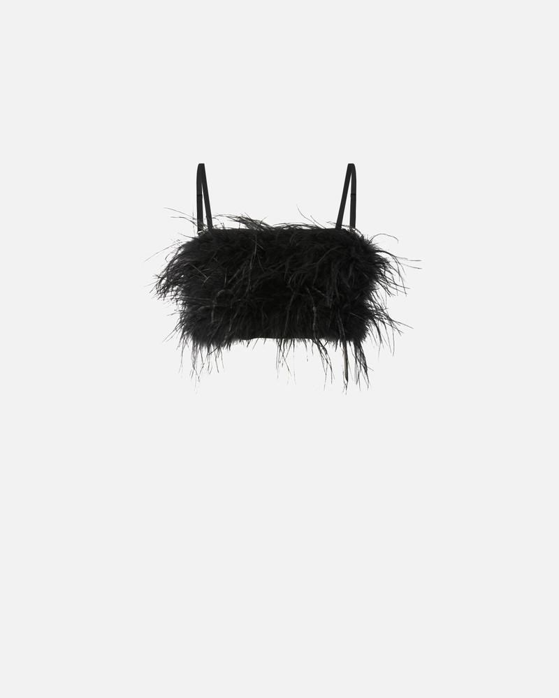 CROP TOP WITH FEATHER DETAILING 1