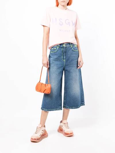 MSGM cropped wide-leg jeans outlook