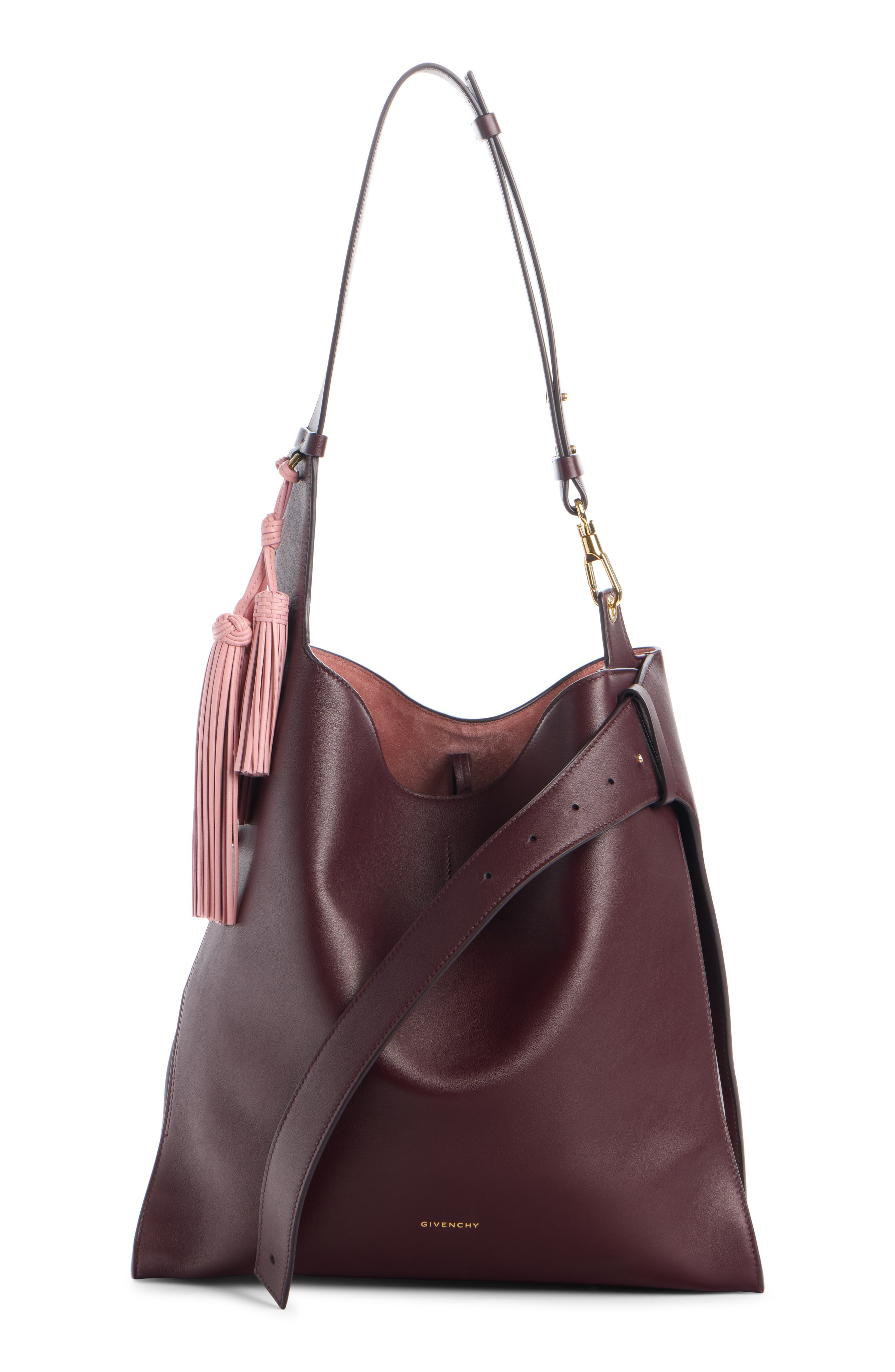 Givenchy Medium Day Leather Hobo Bag in Burgundy at Nordstrom - 1