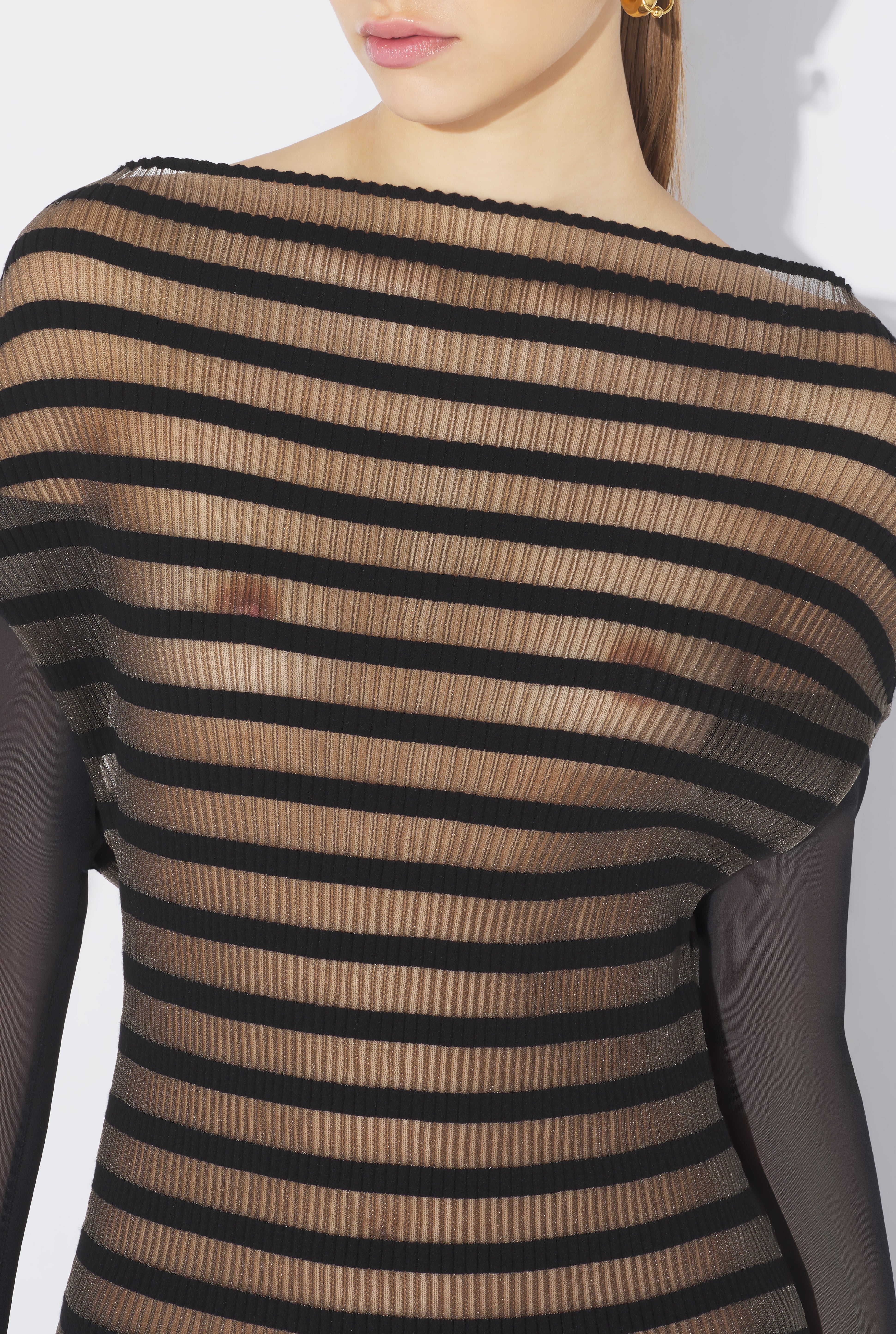 THE MARINIÈRE STRIPED BLACK TOP - 6