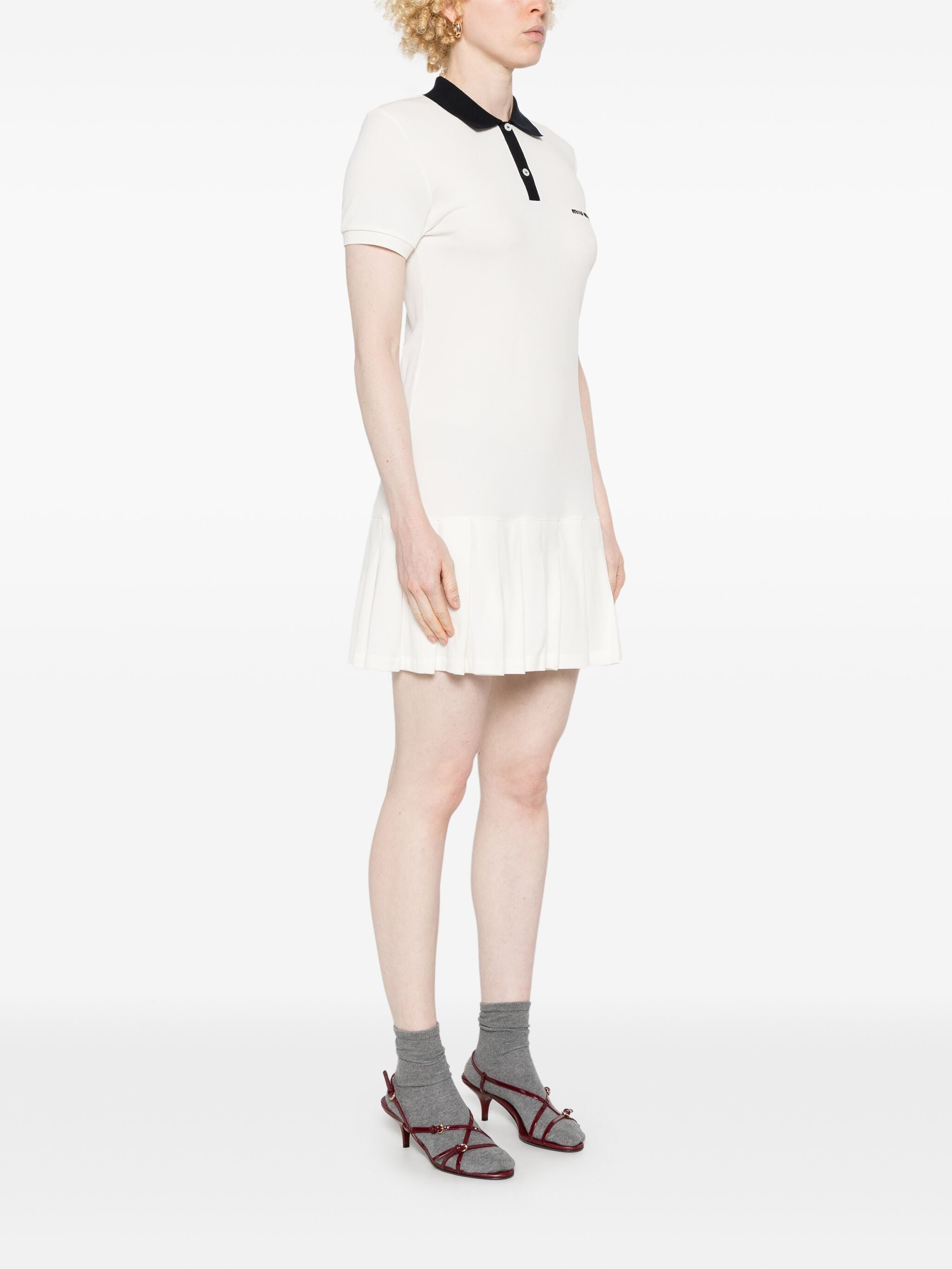 Logo-embroidered Mini Dress - 4