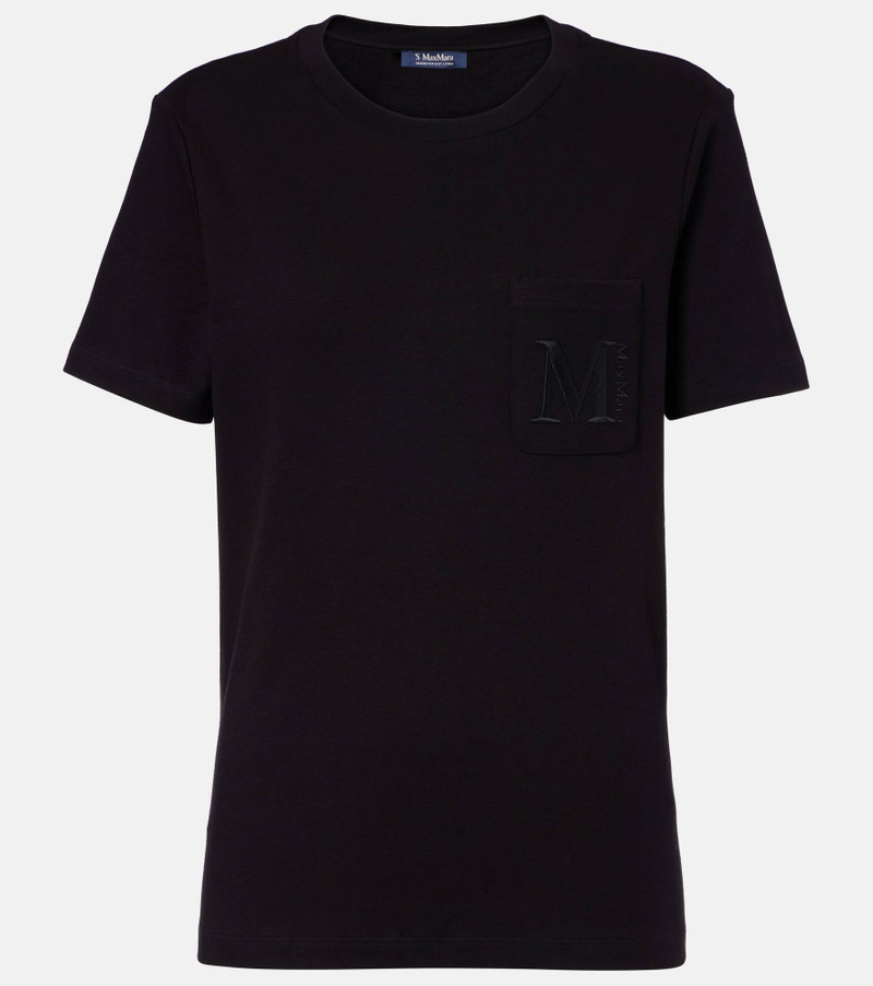 Madera embroidered cotton jersey T-shirt 1