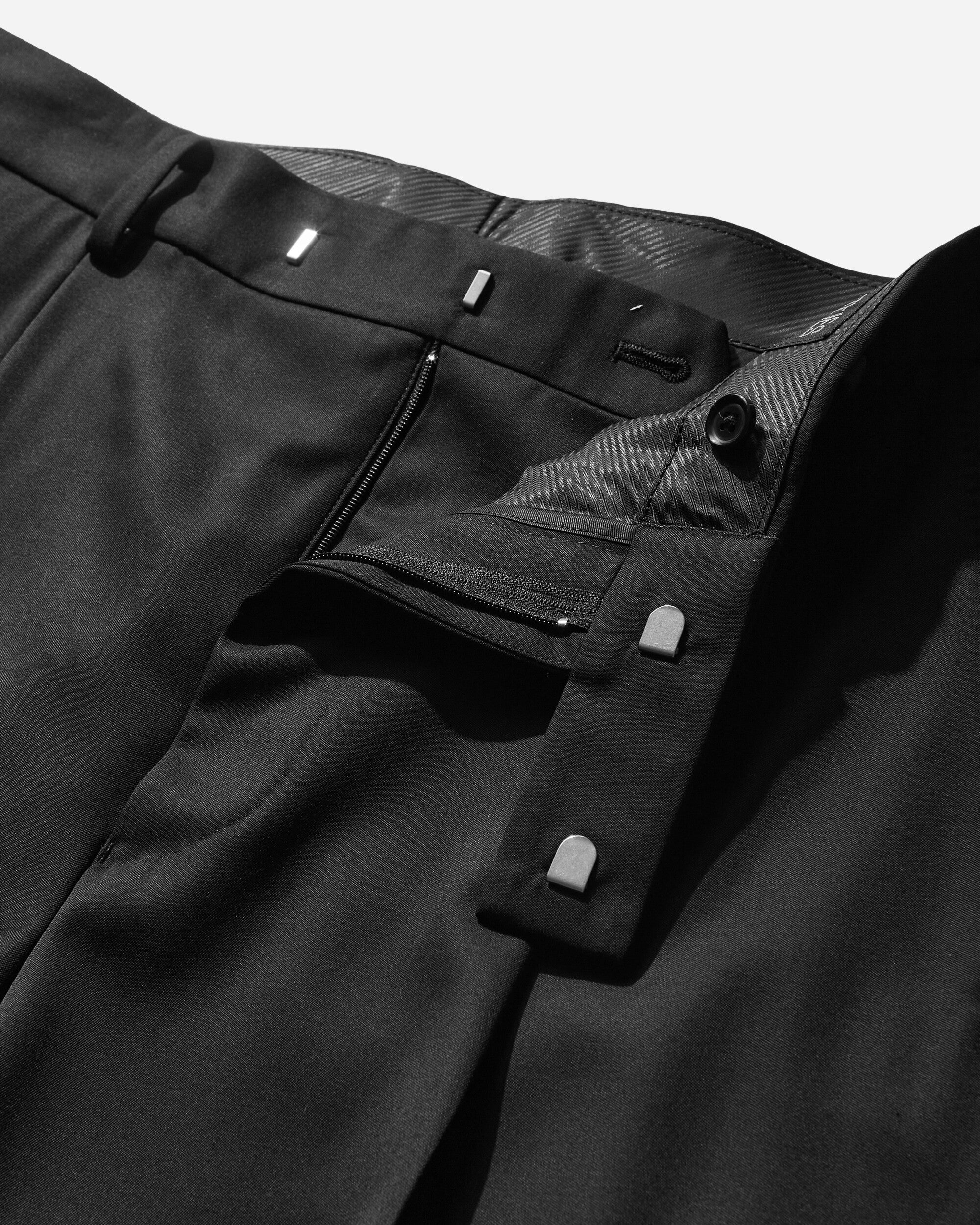 Men's Pleated Trousers (Type-2) Black - 3