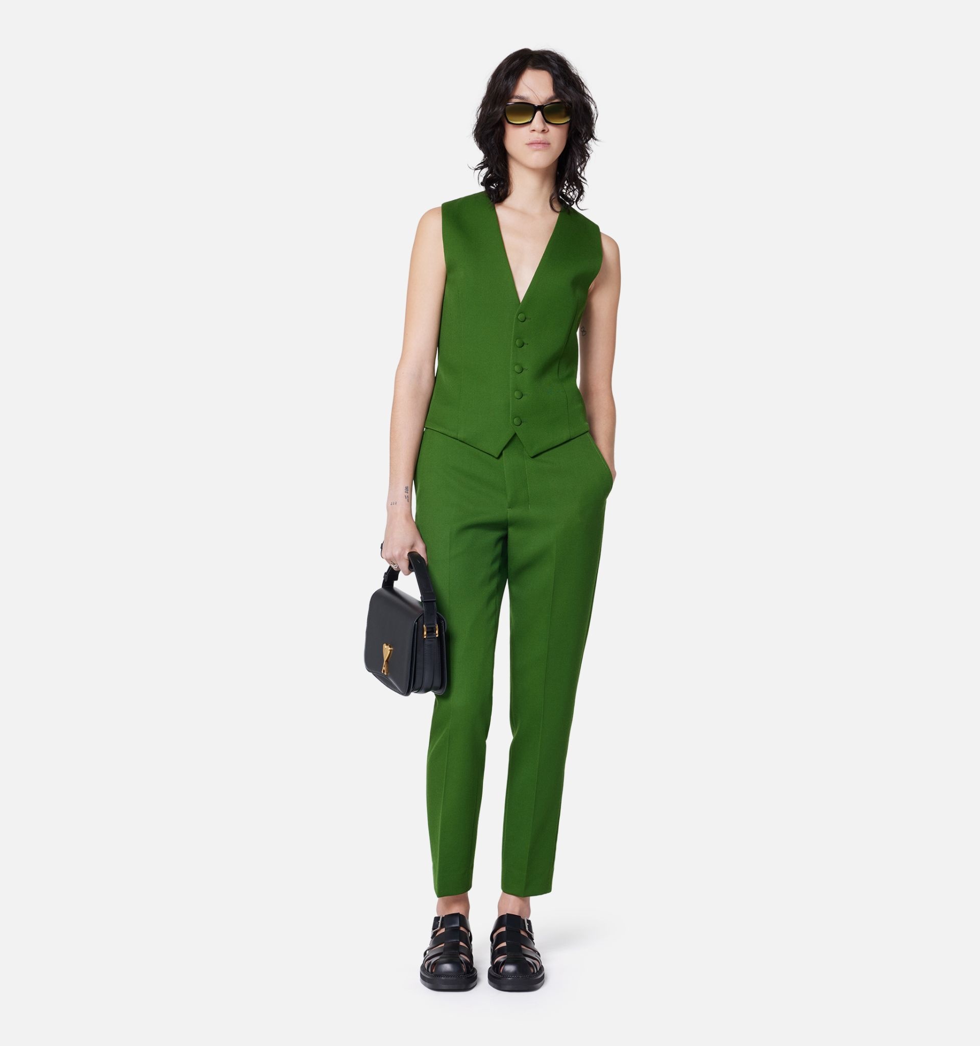 Cigarette Fit Trousers - 2
