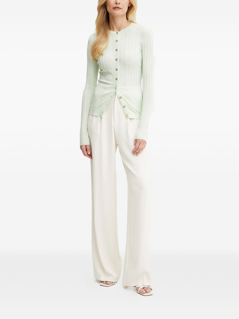 ELISABETTA FRANCHI ribbed buttoned cardigan outlook
