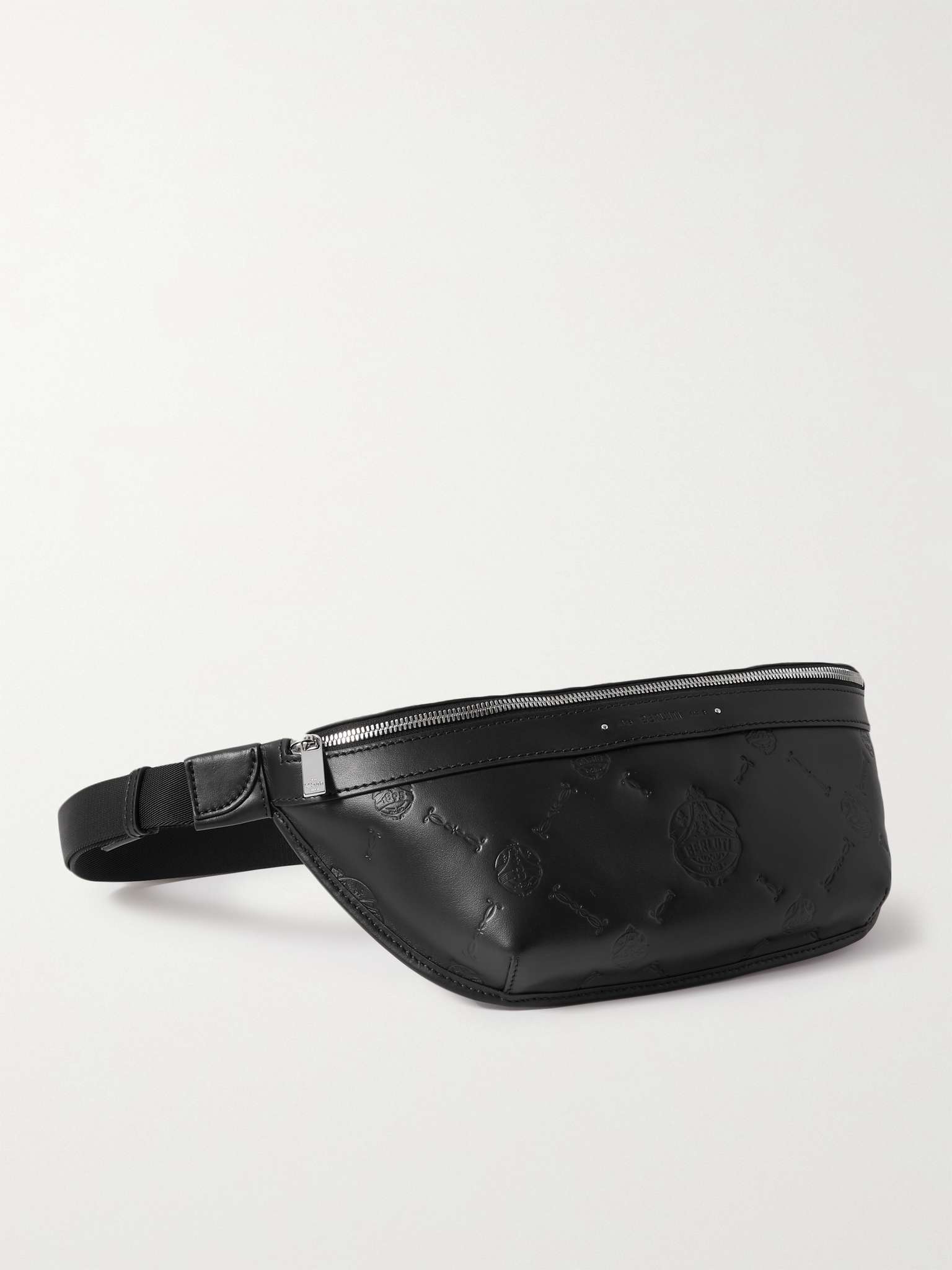 Logo-Debossed Leather Belt Bag - 1