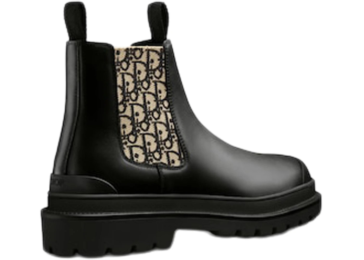 Dior Explorer Chelsea Boot Black Beige Black Dior Oblique Motif - 3