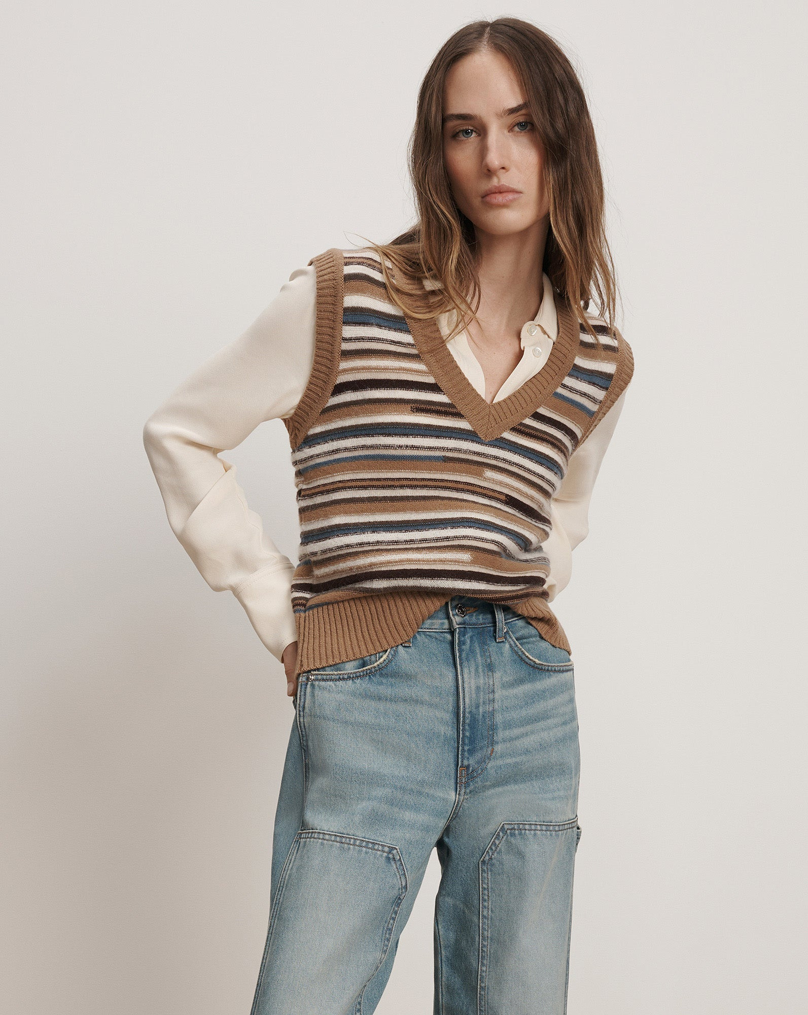 HELENKA WOOL SWEATER VEST - 2