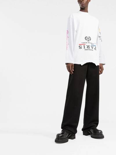 BALENCIAGA Upside Down long-sleeve T-shirt outlook