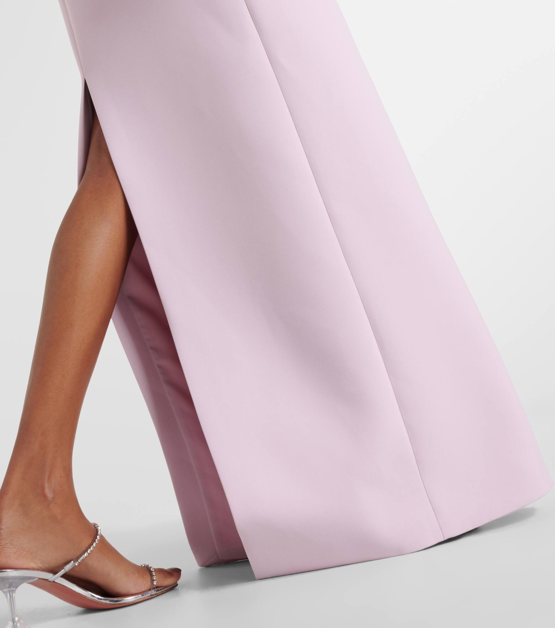 Crystal-embellished crêpe gown - 5