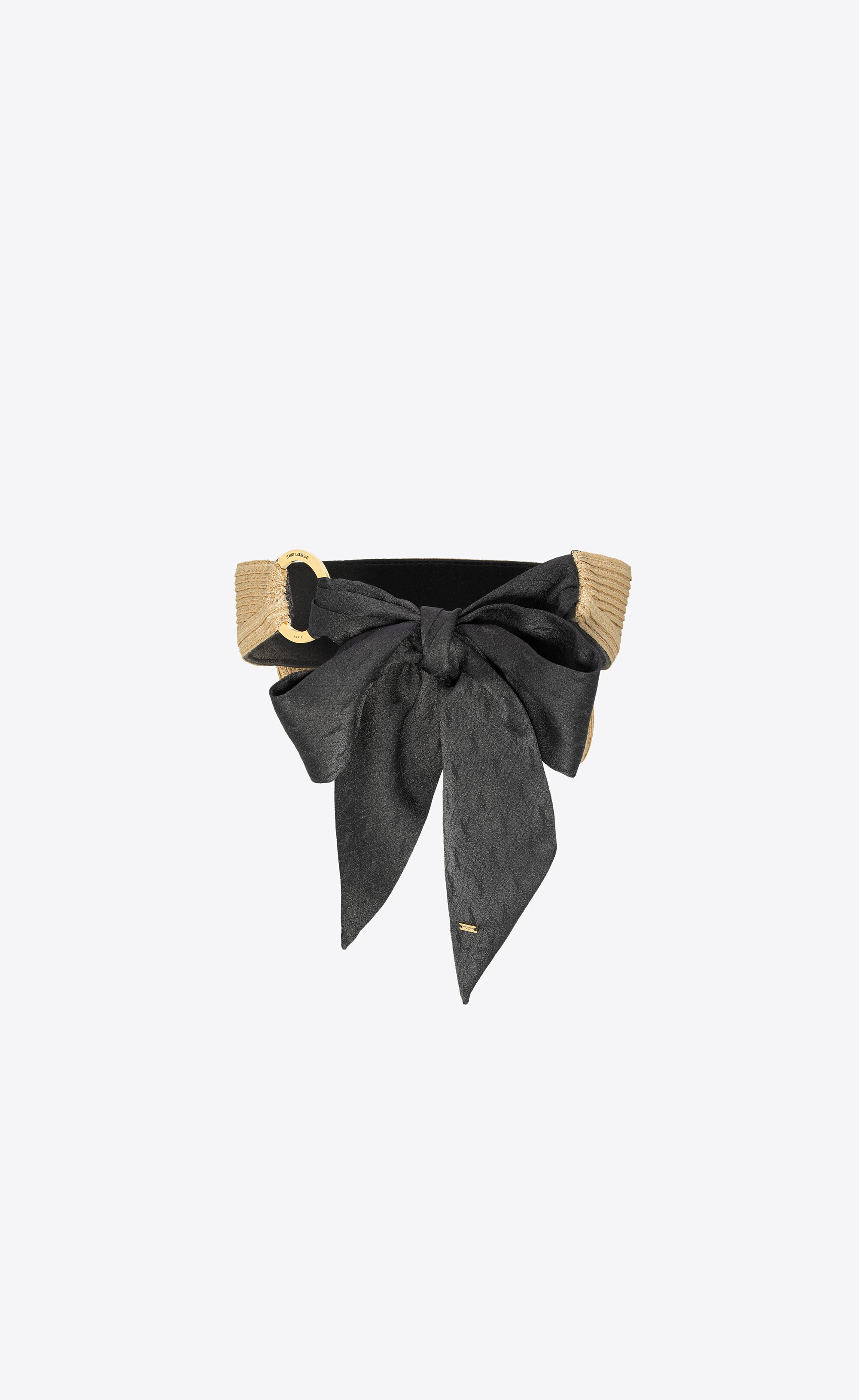 visor in straw with scarf - 4