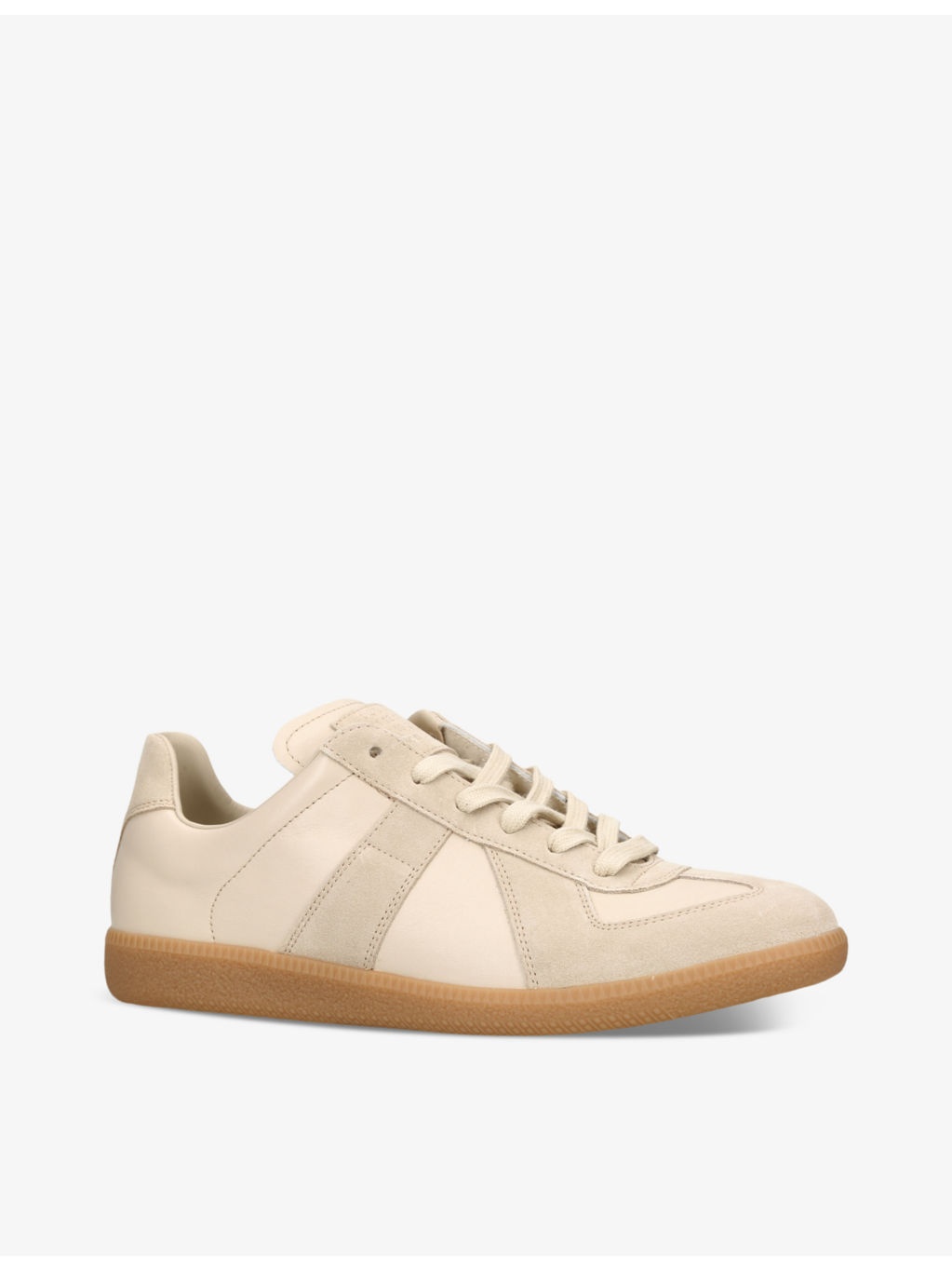 Replica panelled leather low-top trainers - 3