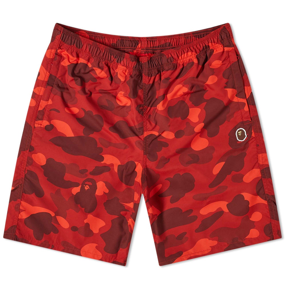 A Bathing Ape Colour Camo Beach Short - 1