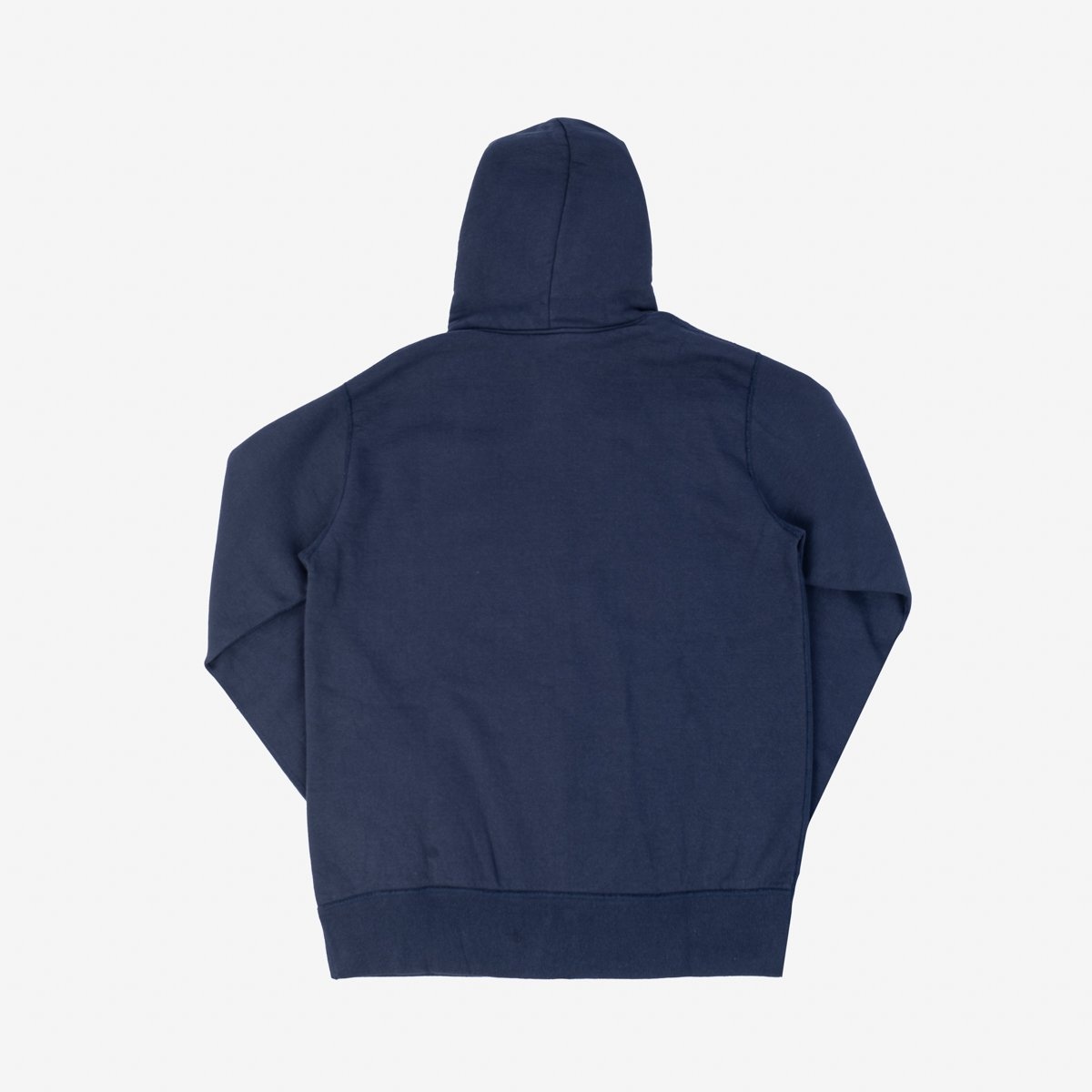 IHSW-58-NAV Printed 14oz Ultra Heavyweight Loopwheel Cotton Zippered Hoodie - Navy - 5