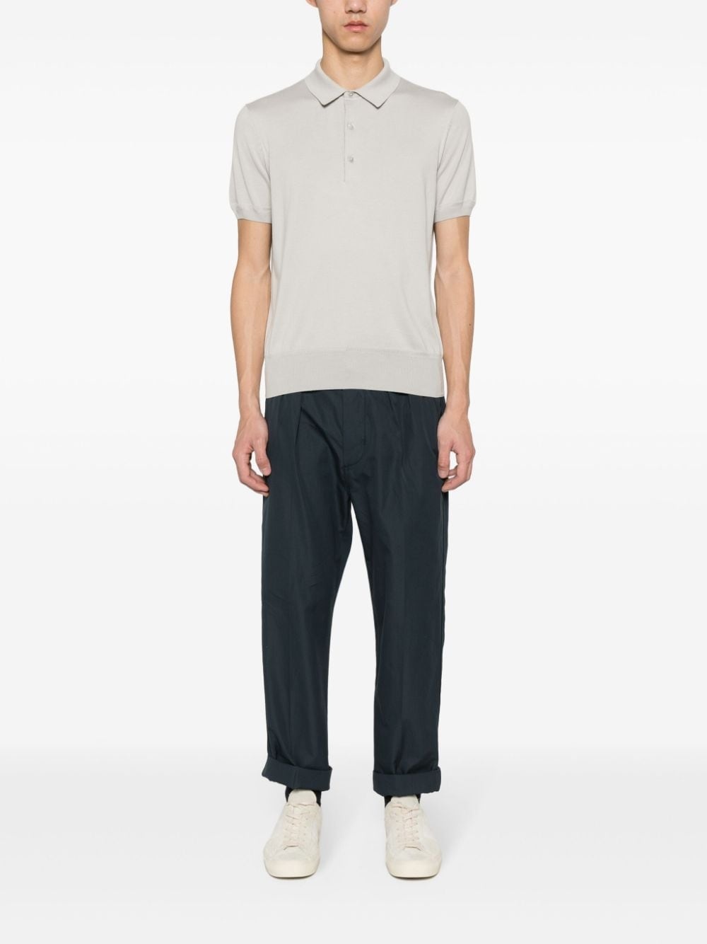 pleated tapered trousers - 2