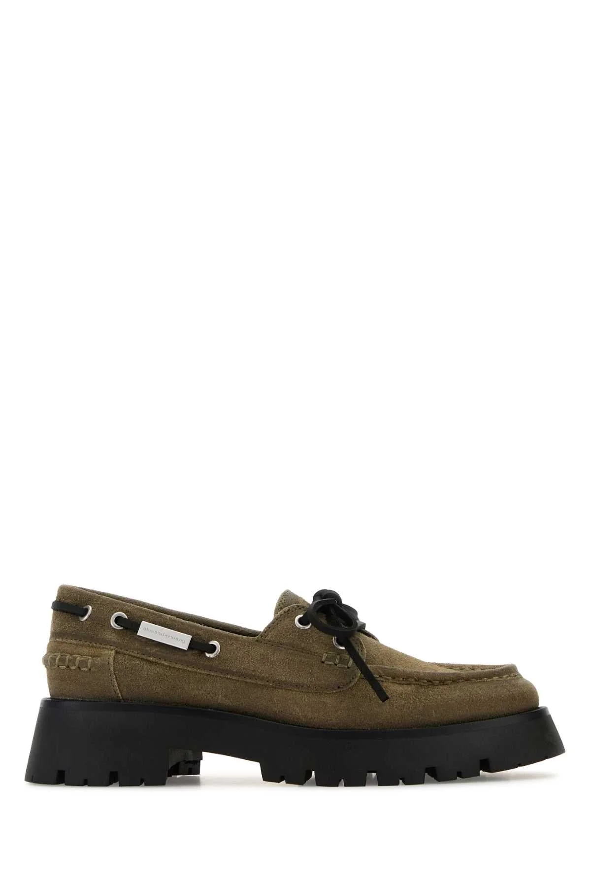 Alexander Wang Women Khaki Suede Carson Loafers - 1