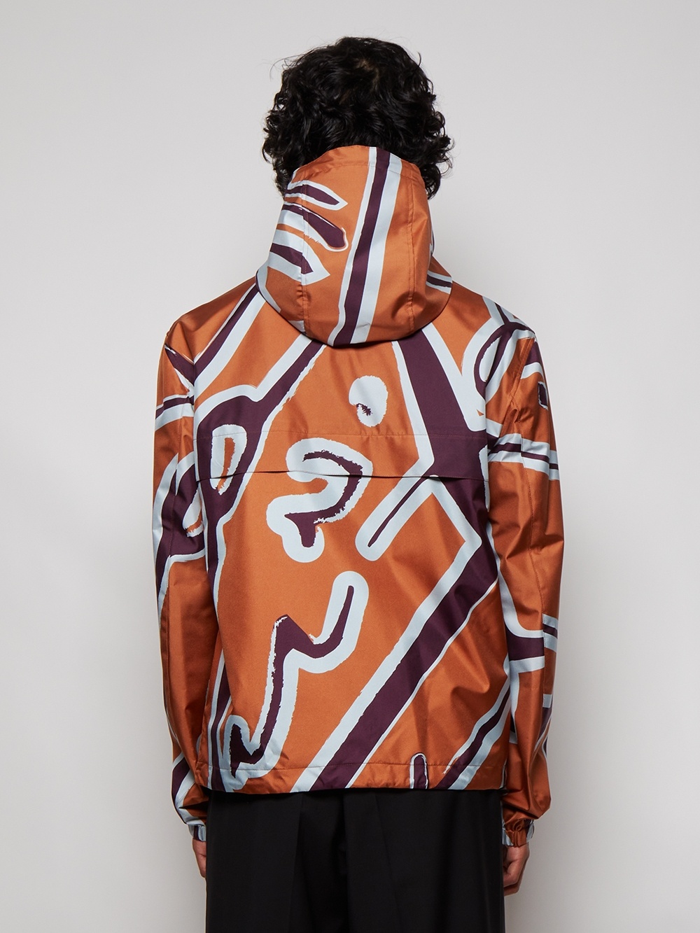Tall Neckline Sweatshirt Clay Orange And Purple - 5