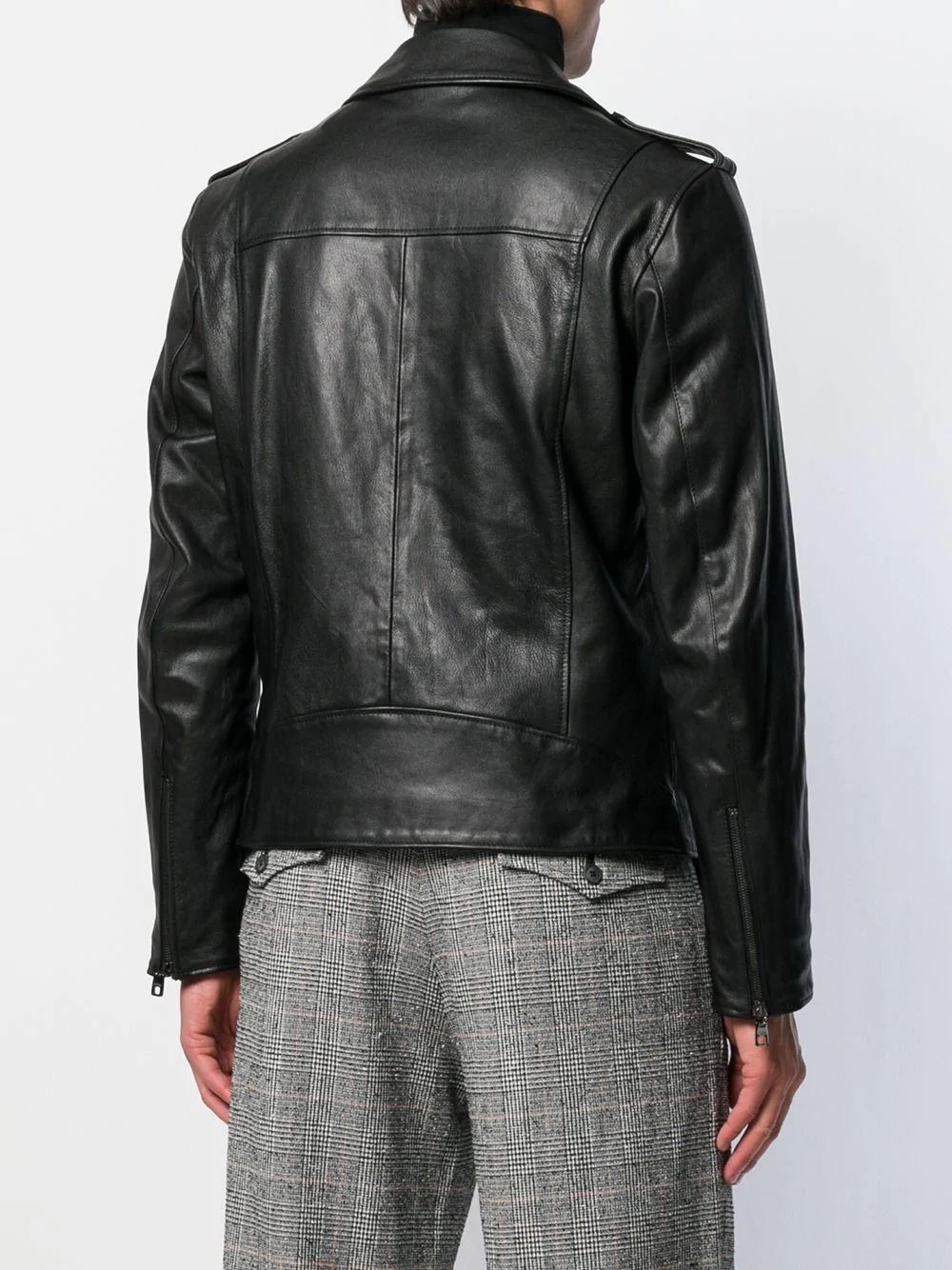 leather biker jacket - 4