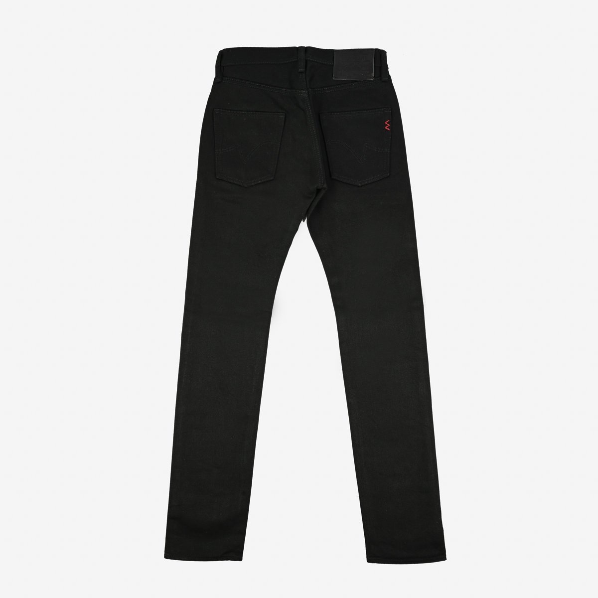 IH-777S-SB 21oz Selvedge Denim Slim Tapered Cut Jeans - Superblack Non-Fade - 6