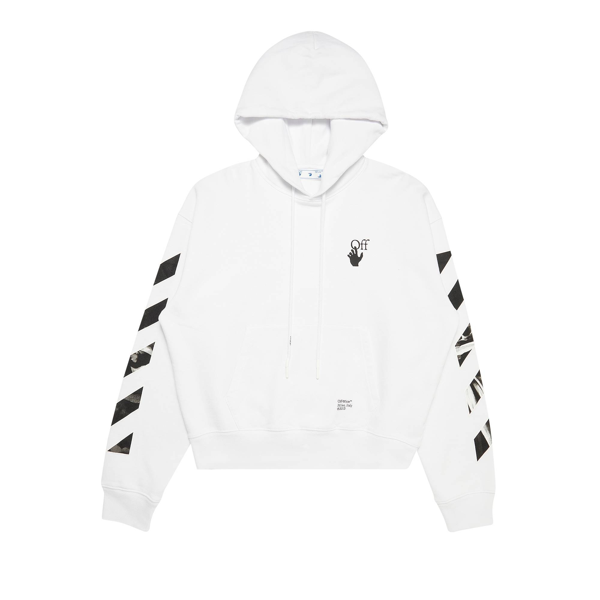 Off-White Carav Arrow Over Hoodie 'White/Black' - 1