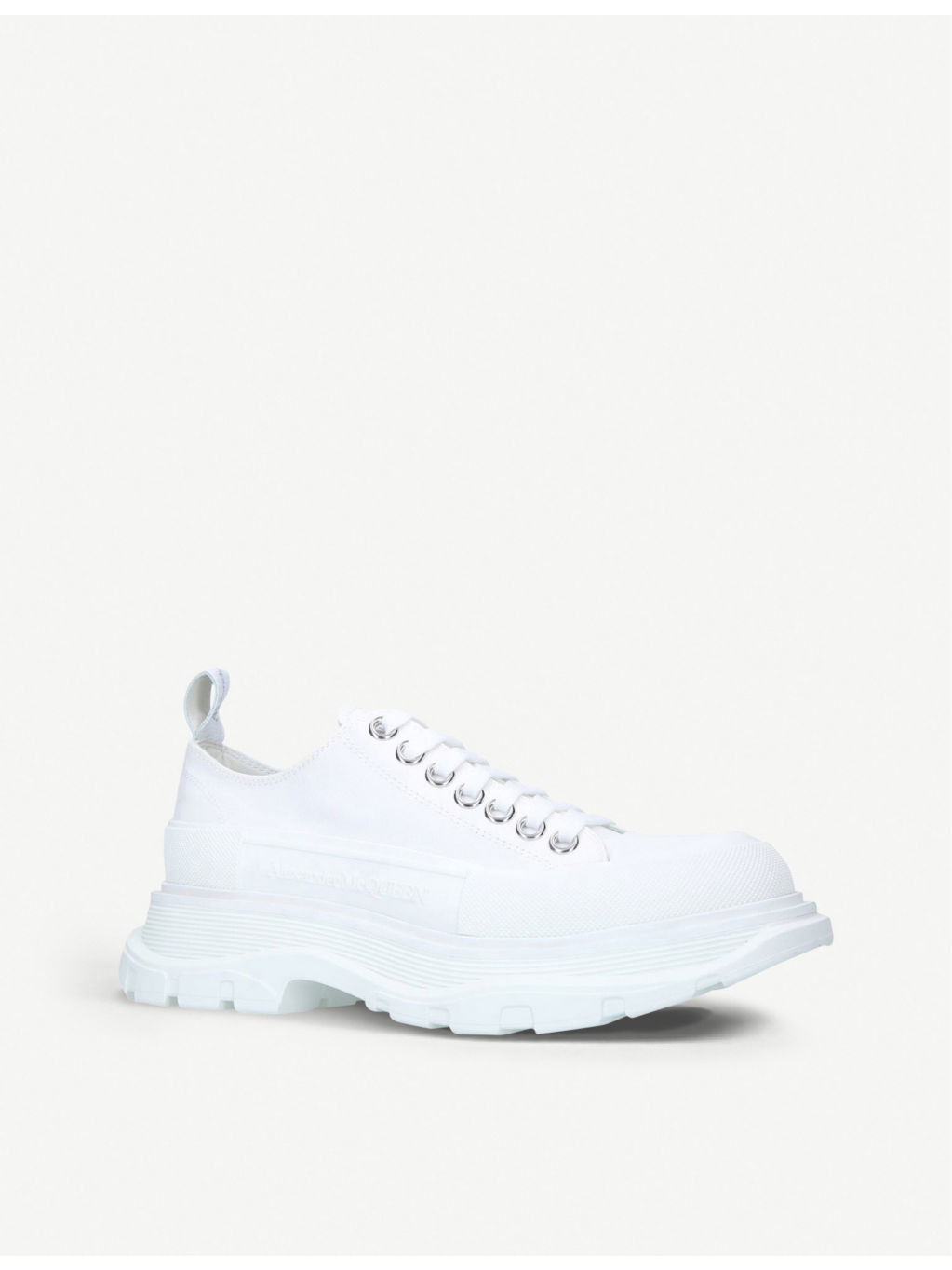 Women's Tread Slick lace-up cotton-canvas trainers - 3