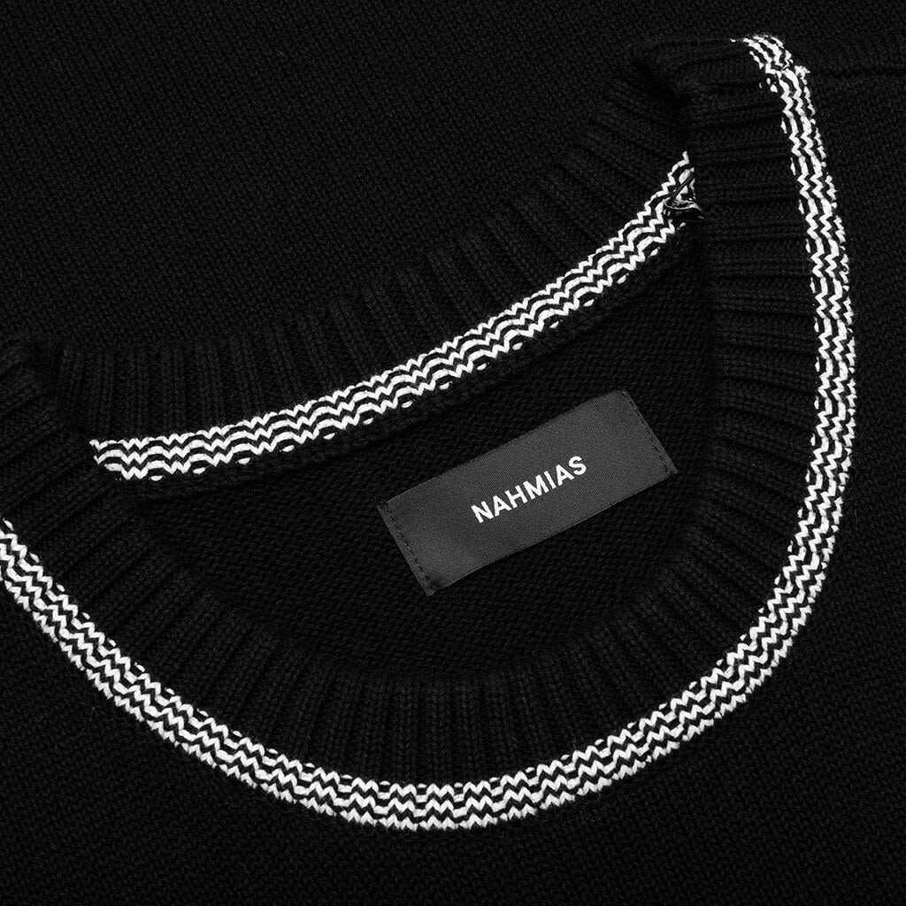 KNITTED 24 BASKETBALL JERSEY - BLACK - 4