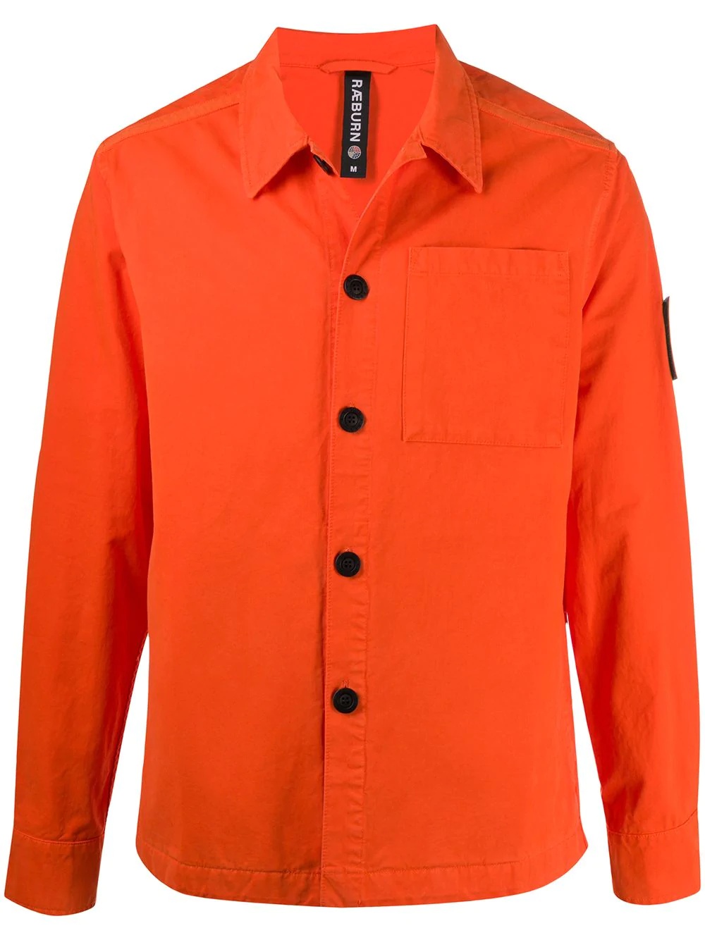 logo patch buttoned overshirt  - 1