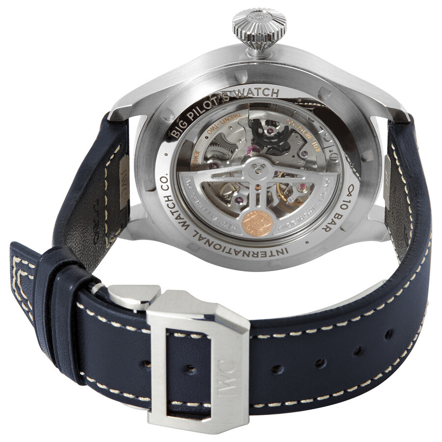 Pre-owned IWC Big Pilot 43 Automatic Blue Dial Men's Watch IW329303 - 2