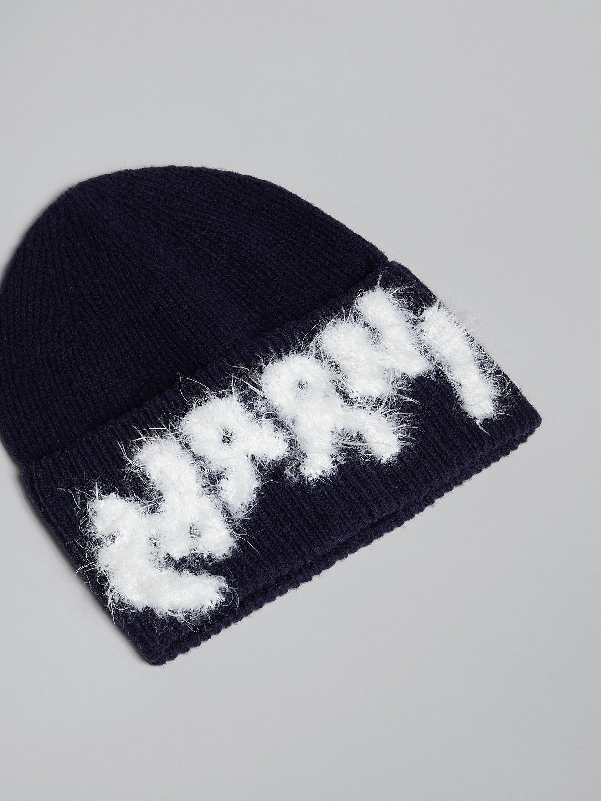 SHETLAND WOOL LOGO BEANIE - 4