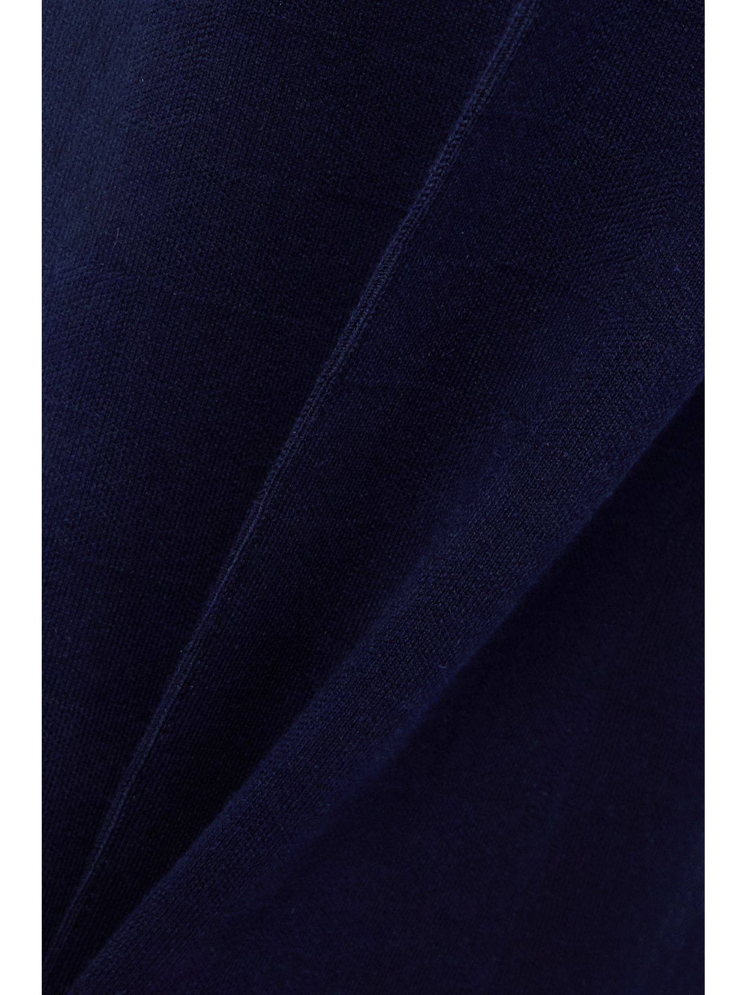 Kick cropped stretch-cotton flared pants Navy - 5
