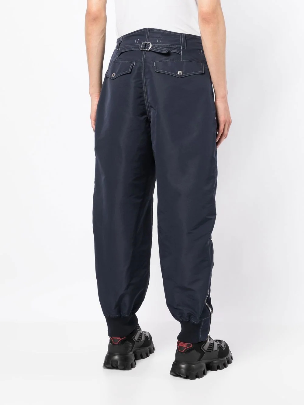 loose-fit parachute trousers - 4