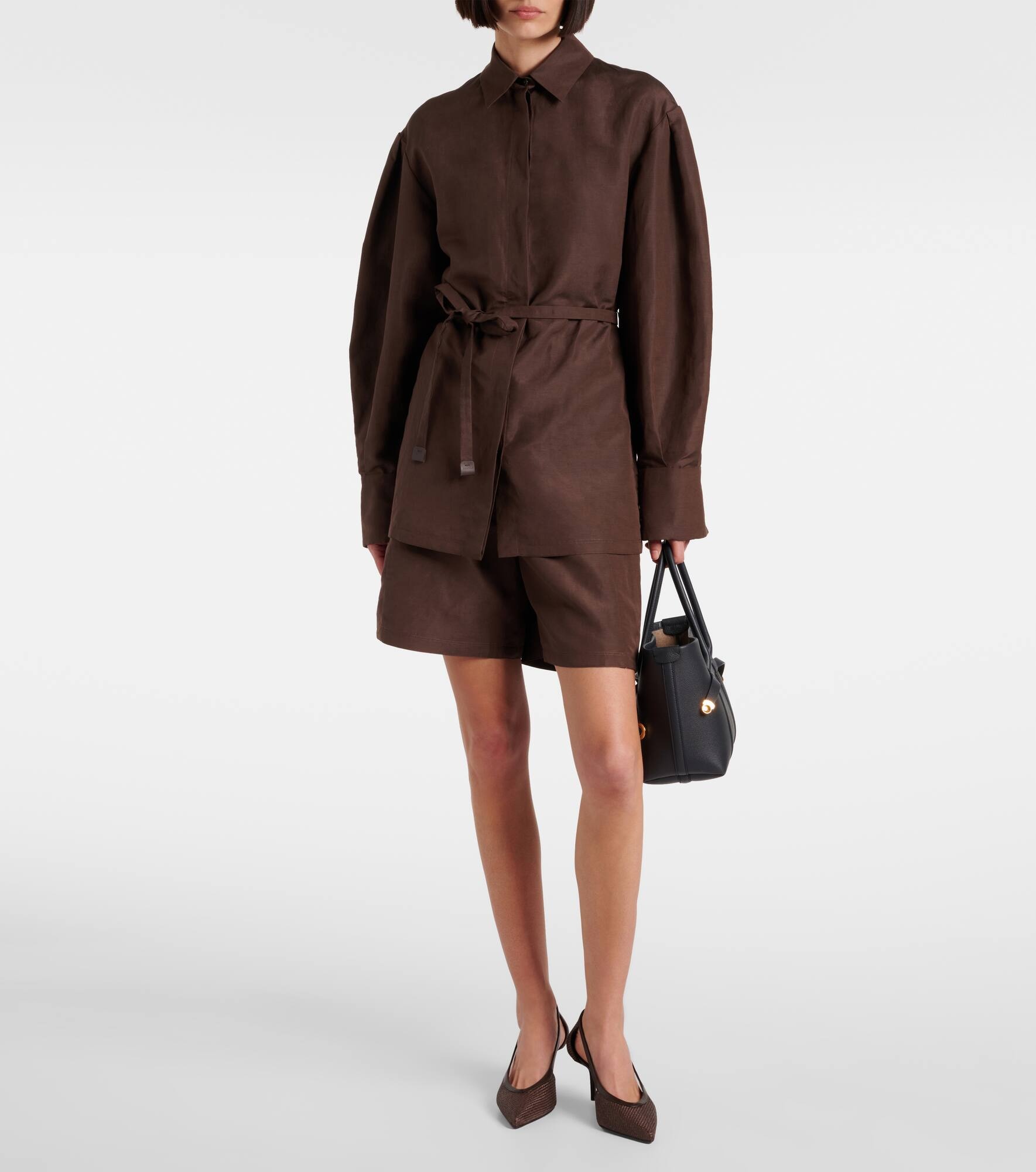 Quebec linen and silk shorts - 2