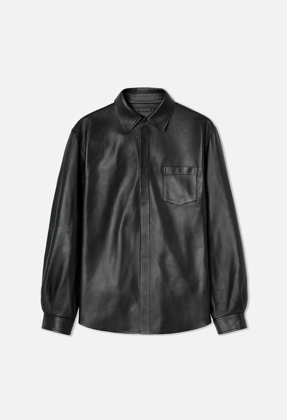 LEATHER CLOAK BUTTON UP - 2