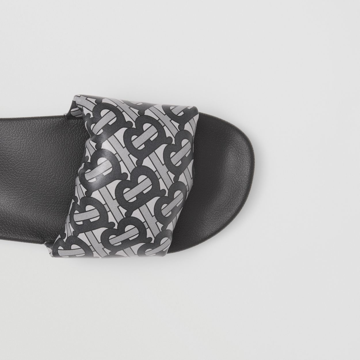 Monogram Print Lambskin Slides - 3