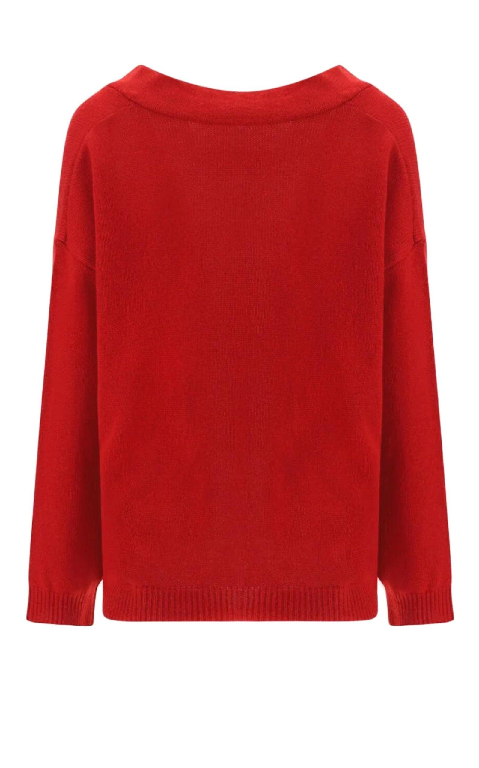 Straight Hem Long-Sleeved Junper - 6