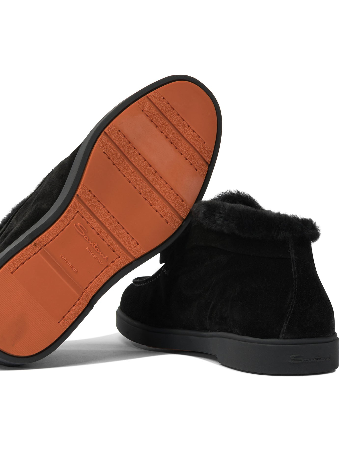 Santoni "desert" Ankle Boots With Fur - 5