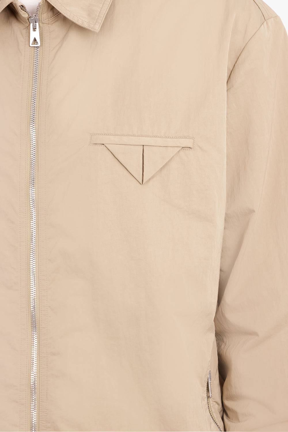 TECH NYLON BLOUSON TRIANGLE JACKET | SESAME - 5