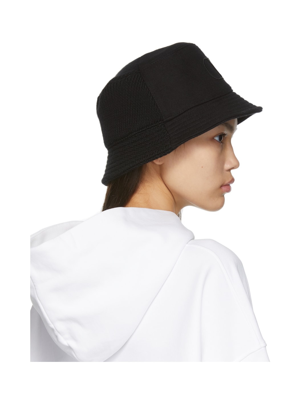 Black V Logo Bucket Hat - 3