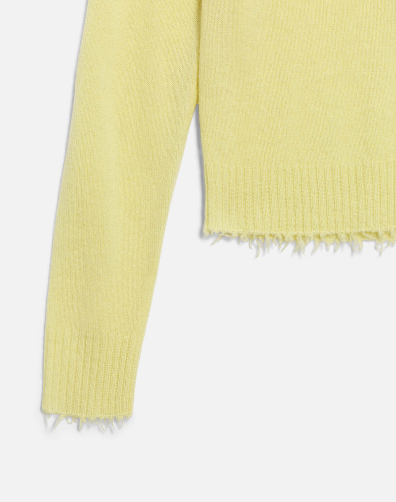 The Loose Polo Cardigan - Limeade 4