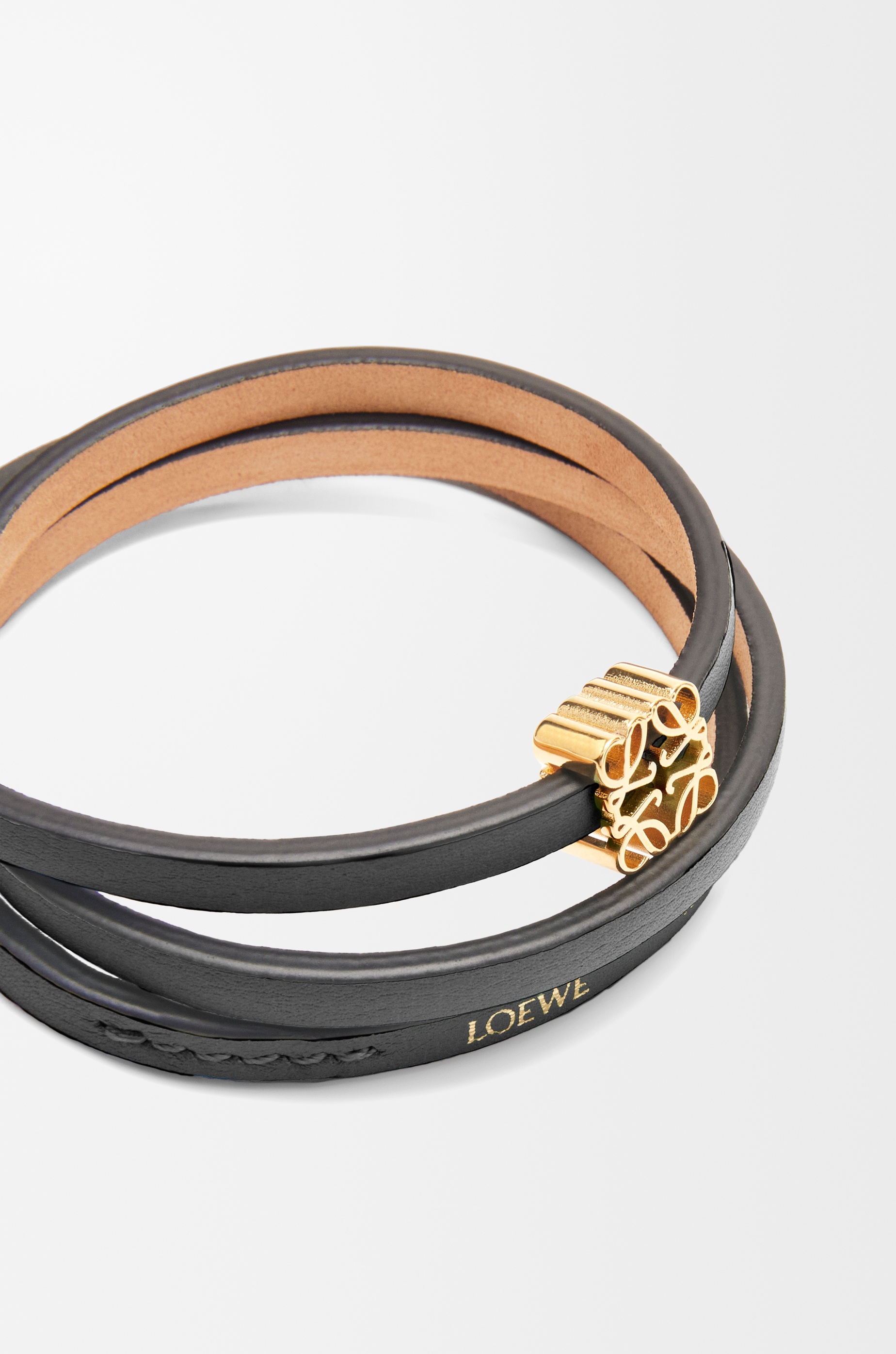 Twist bangle in calfskin - 4