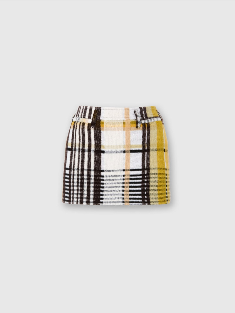 Mini skirt with pockets and check pattern 1