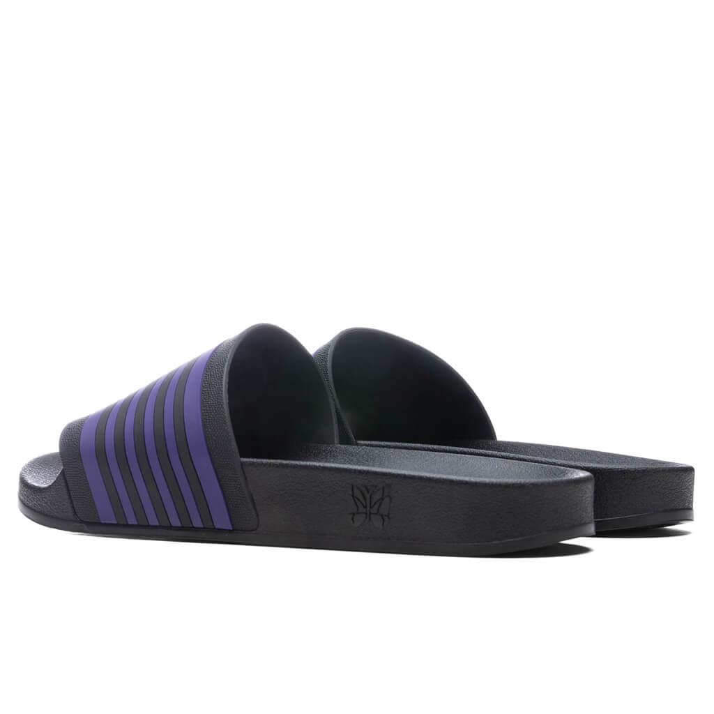 NEEDLES TRACK LINE SHOWER SANDALS - BLACK/PURPLE - 3